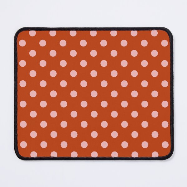 Item preview, Pale Pink Polka Dots on Terracotta designed and sold by Pinkdeer Designs.