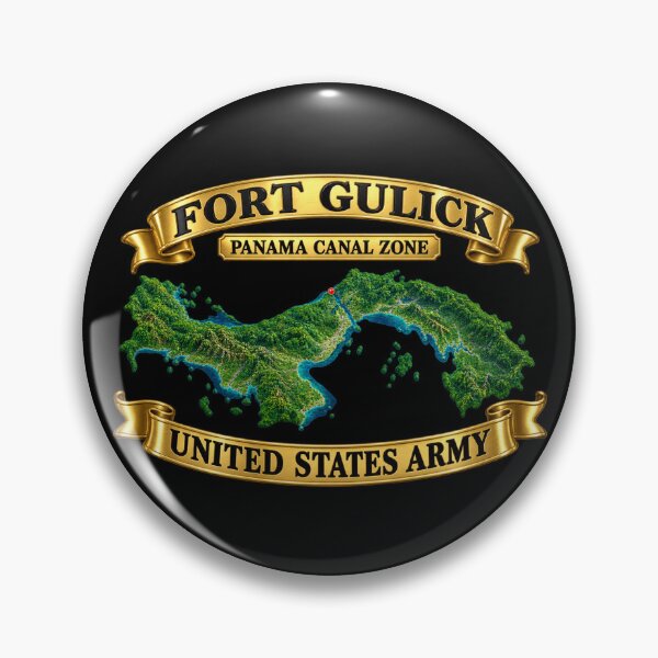 Item preview, Army - Fort Gulick - Panama Map - Panama Canal Zone - United States Army - 3D - Transparent designed and sold by Military Insignia Products.