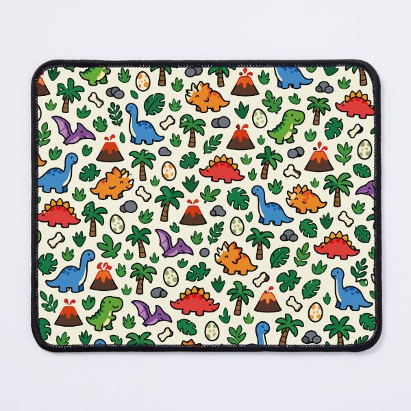 Item preview, Tiny Dinosaurs – Cute Kawaii Seamless Pattern designed and sold by therockstuff.