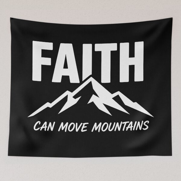 Item preview, Matthew 17:20 Faith Can Move Mountains designed and sold by plushism.