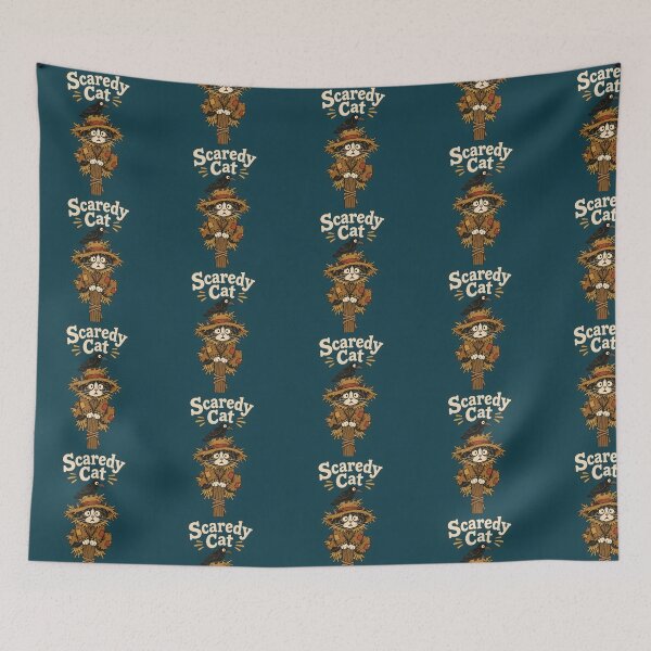 Item preview, Scarecrow Scaredy Cat Funny Fall Halloween designed and sold by Glitchart66.