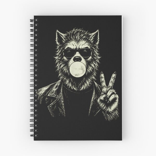 Item preview, Retro Werewolf Bubble Gum Peace Sign Halloween Graphic designed and sold by JerdbordinShop.