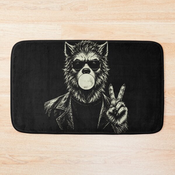 Item preview, Retro Werewolf Bubble Gum Peace Sign Halloween Graphic designed and sold by JerdbordinShop.