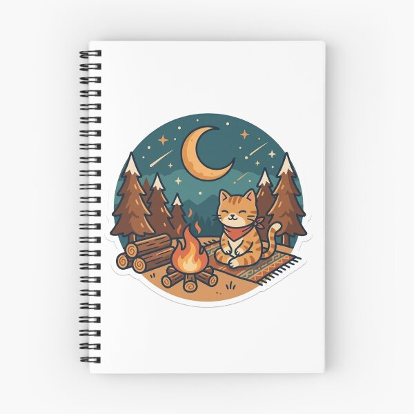 Item preview, Wander Often Wonder Always – Cozy Camping Cat Retro Outdoor Design designed and sold by dawia.