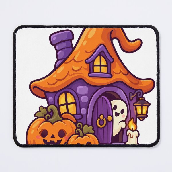 Item preview, Cute Haunted Cottage with Friendly Ghost designed and sold by The198X.