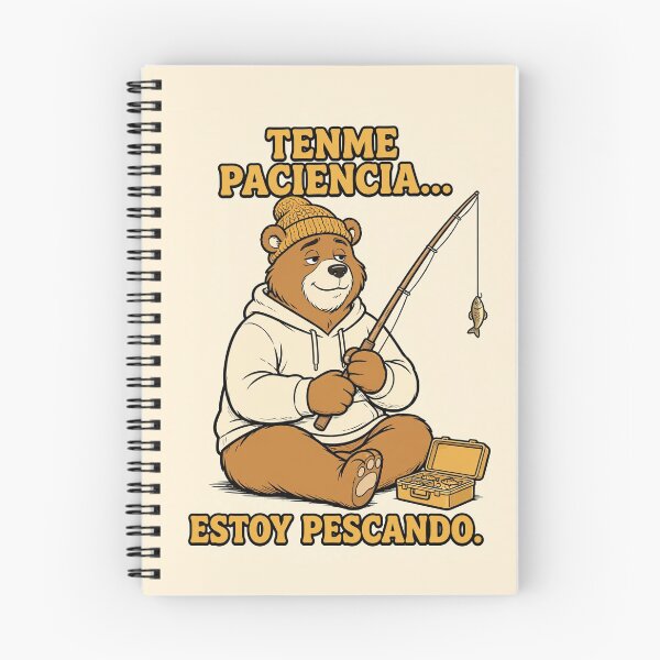 Item preview, Tenme Paciencia Estoy Pescando Oso Pescador Divertido Camiseta designed and sold by EverydayBadge.