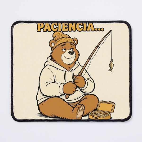 Item preview, Tenme Paciencia Estoy Pescando Oso Pescador Divertido Camiseta designed and sold by EverydayBadge.