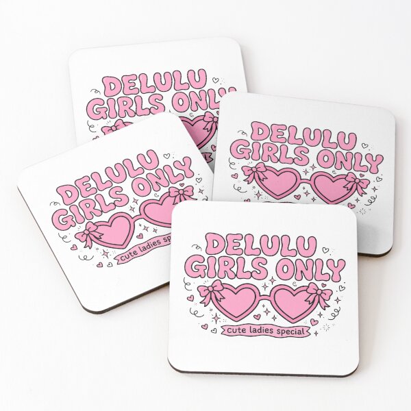 Item preview, Delulu Girls Only Pink Heart Glasses Funny Girls Club Shirt designed and sold by GenZPopStudio.