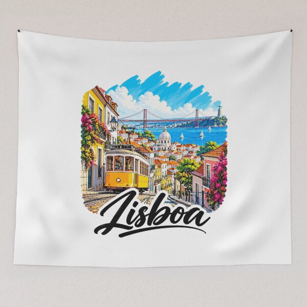 Item preview, Lisbon Portugal Travel Art designed and sold by EdwinkOne.