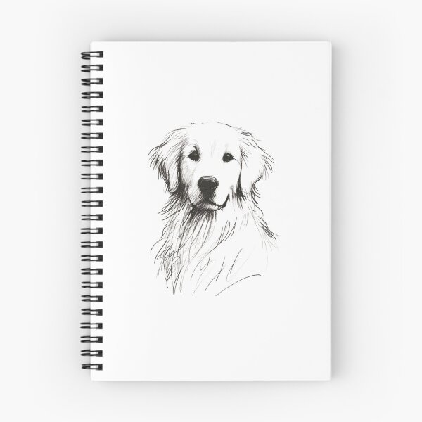 Artikelvorschau, Golden Retriever Skizze entworfen und verkauft von ZogDog Pro.