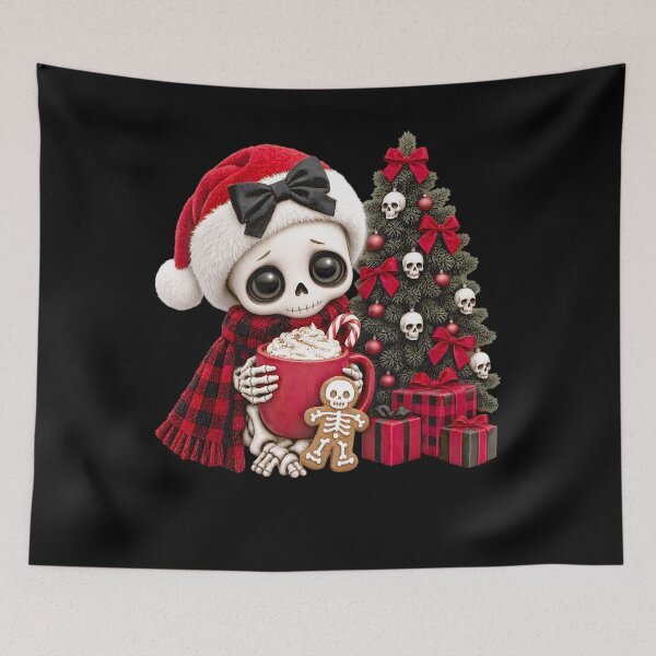 Item preview, Cute Skeleton Skull Christmas Gothic Christmas Tree Goth designed and sold by clothesy7.