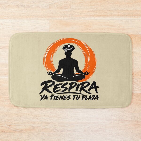 Aperçu de l'œuvre Respirez, votre place est assurée ! Poste garanti – Concours réussis | Agent de police | Cadeau pour un agent en service créée et vendue par MarCapez.