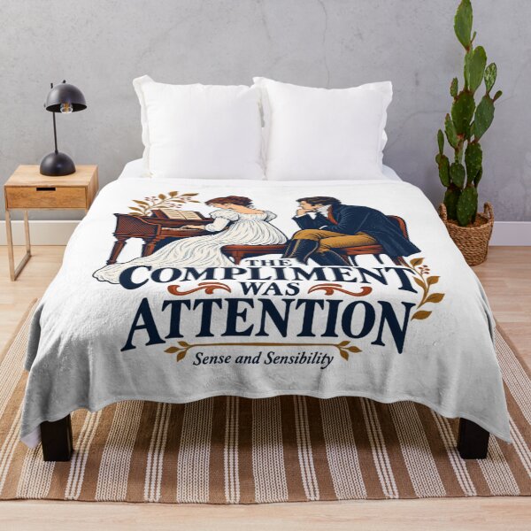 Item preview, Sense and Sensibility: The Compliment Was Attention designed and sold by Fenay Designs.