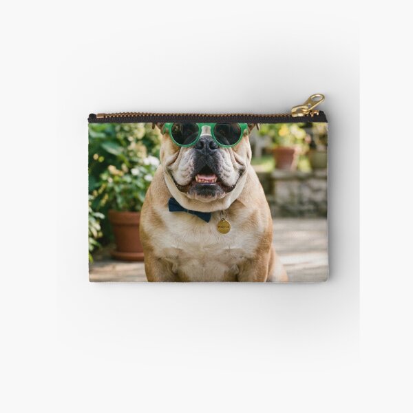 Item preview, Cool English Bulldog Wearing Green Sunglasses designed and sold by VanGaldo.