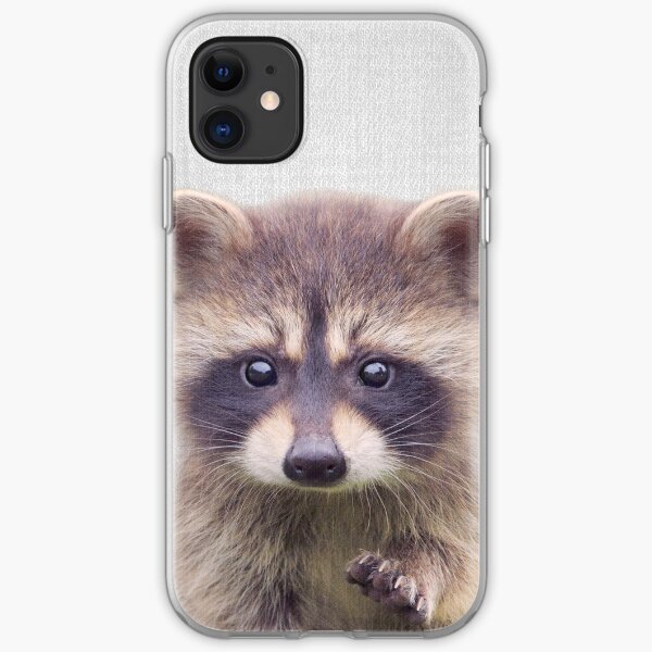 Raccoon - Colorful iPhone Soft Case