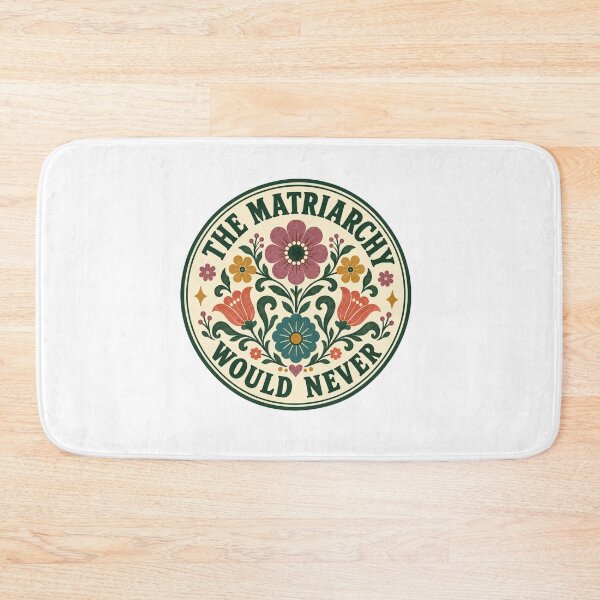 Item preview, The Matriarchy Would Never, Feminist Floral, Retro Folk Art Women’s Rights designed and sold by stzl26.