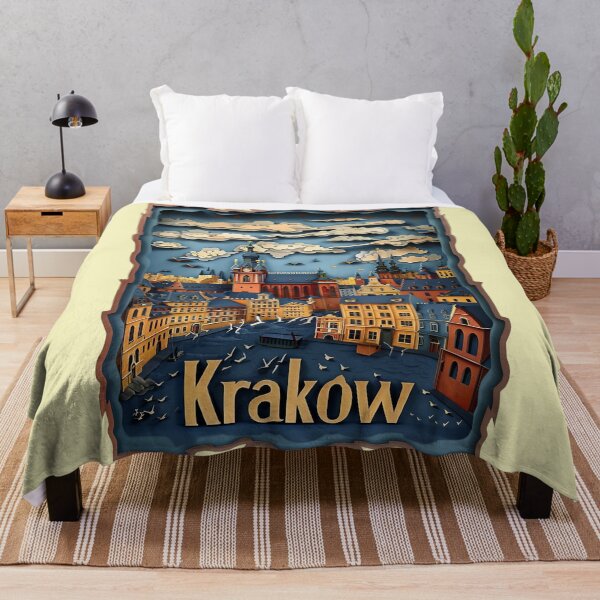 Artikelvorschau, Krakau, Polen – Vintage-Reiseposter aus Europa entworfen und verkauft von Emaga Digital Studio.