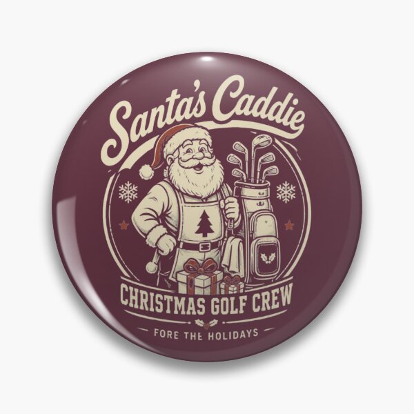 Artikelvorschau, Weihnachtsmann-Caddie-Golfcrew Vintage Lustiges Weihnachtsgeschenk für Golfer entworfen und verkauft von is-ann-are.