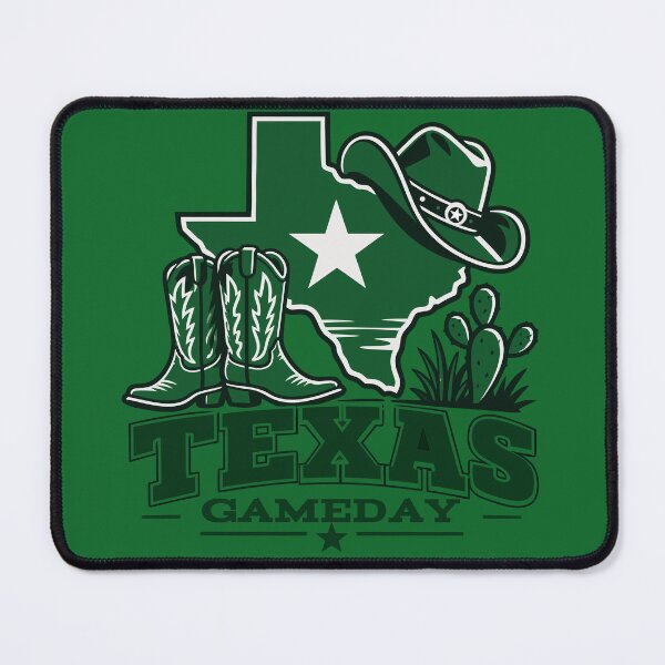 Item preview, Texas Game day Green flag Cowboy Boots Design designed and sold by GlobalPrintArt.