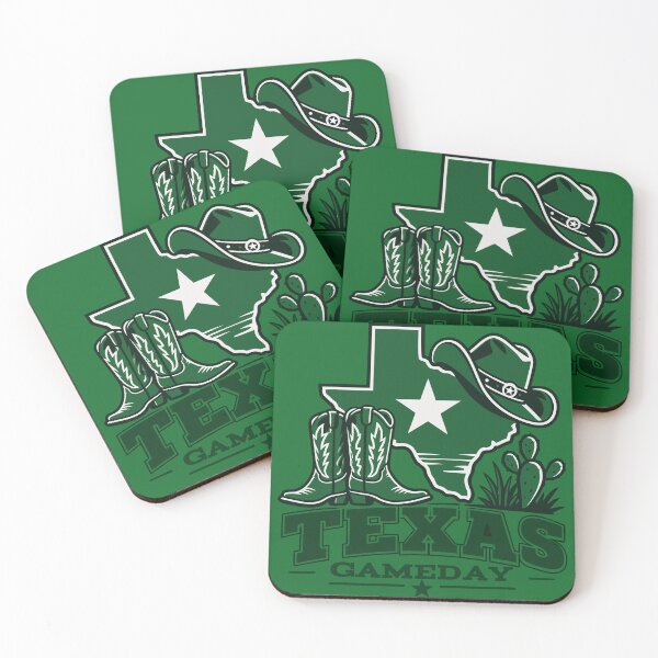 Item preview, Texas Game day Green flag Cowboy Boots Design designed and sold by GlobalPrintArt.
