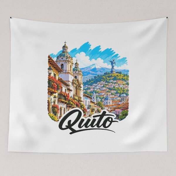 Item preview, Quito Ecuador Travel Art designed and sold by EdwinkOne.