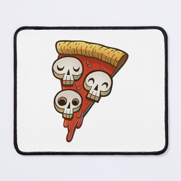 Item preview, Cute Skull Pizza Slice – Funny Halloween Food Art designed and sold by frantuliuss.