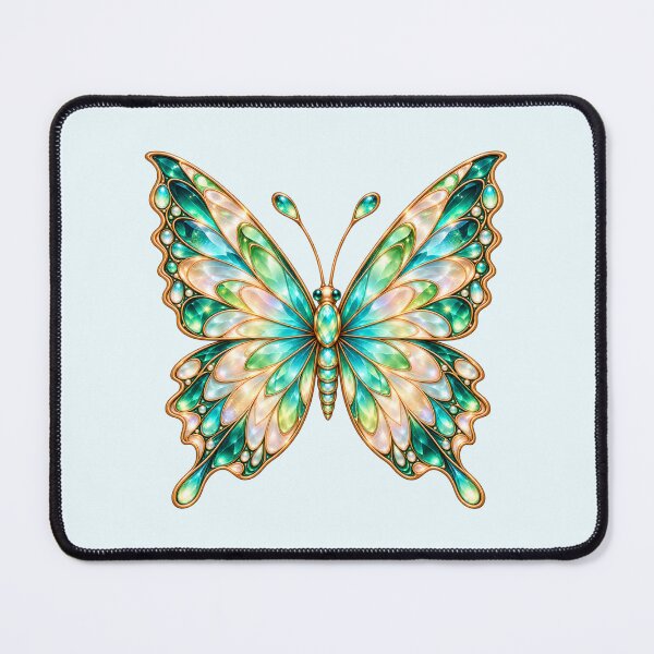 Item preview, Emerald Fantasy Butterfly – Iridescent Teal Fairy Wings designed and sold by HO•Designs.