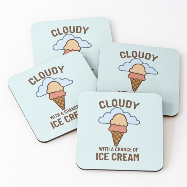 Item preview, Cloudy with a Chance of Ice Cream T-Shirt designed and sold by Pickleball 623.