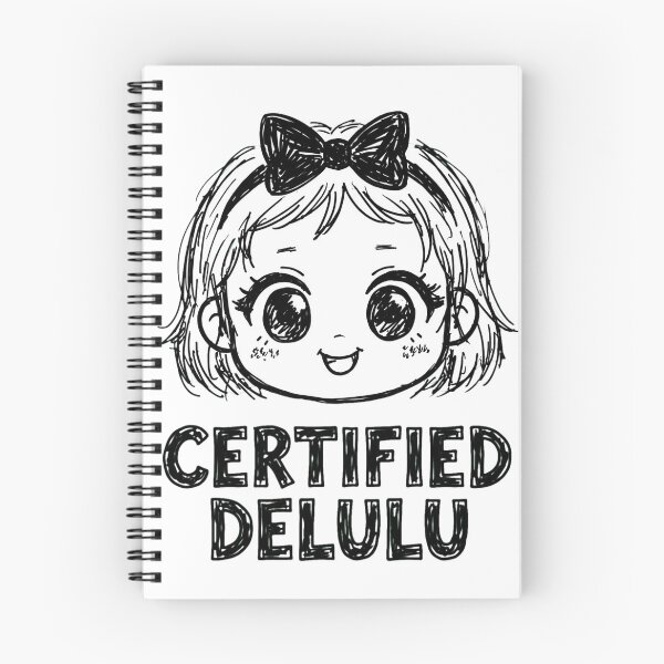 Item preview, Black Certified Delulu Bold Streetwear Doodle Funny Meme Shirt designed and sold by TRIION.