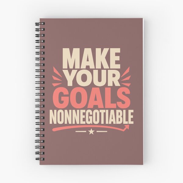 Item preview, Make Your Goals Nonnegotiable designed and sold by rejowan-arts.