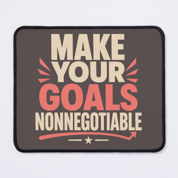 Item preview, Make Your Goals Nonnegotiable designed and sold by rejowan-arts.