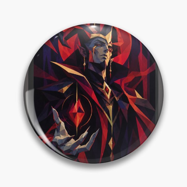 Item preview, Geometric Dark King Lifeform – Dark Fantasy Surrealist Art designed and sold by Sin Boutique.