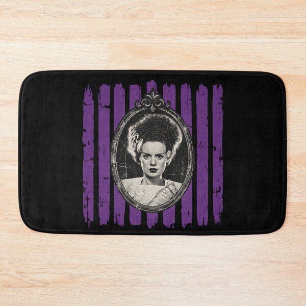 Item preview, Bride of Frankenstein Purple Striped Gothic Horror Design, Distressed Victorian Goth Halloween designed and sold by SpookyShadesLab.