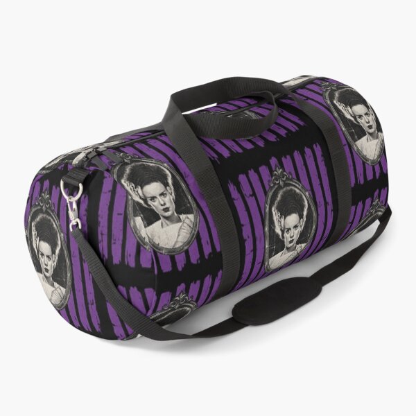 Item preview, Bride of Frankenstein Purple Striped Gothic Horror Design, Distressed Victorian Goth Halloween designed and sold by SpookyShadesLab.
