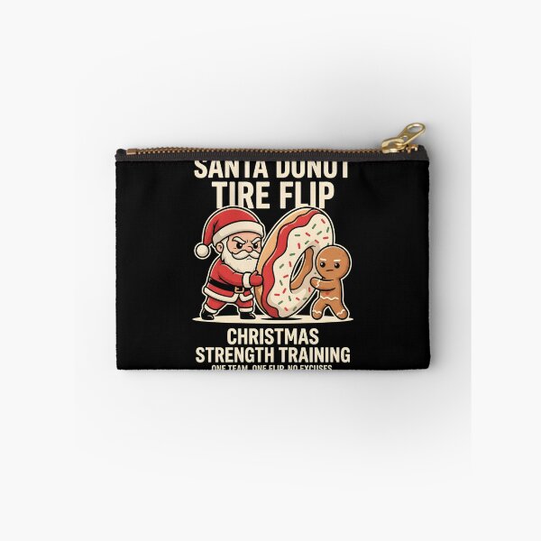 Item preview, Santa Donut Tire Flip Christmas Strength Training designed and sold by SplashTastic.
