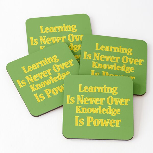 Item preview, Learning is Never Over Knowledge is Power designed and sold by Beverly Kempf.