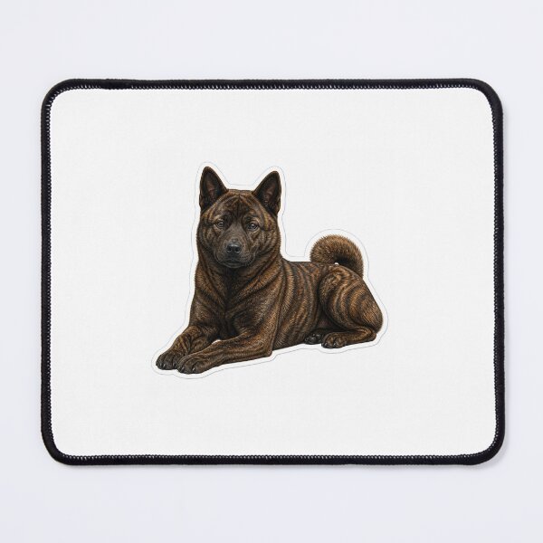 Item preview, Calm Kai Ken Lying Down Sticker - Realistic Japanese Dog designed and sold by NihonKenStudio.