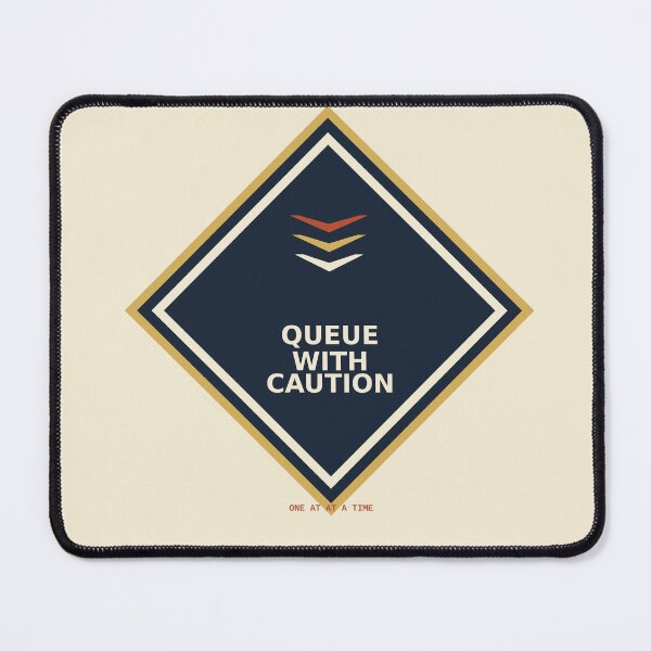 Item preview, Queue With Caution designed and sold by PhoenixTShirtz.