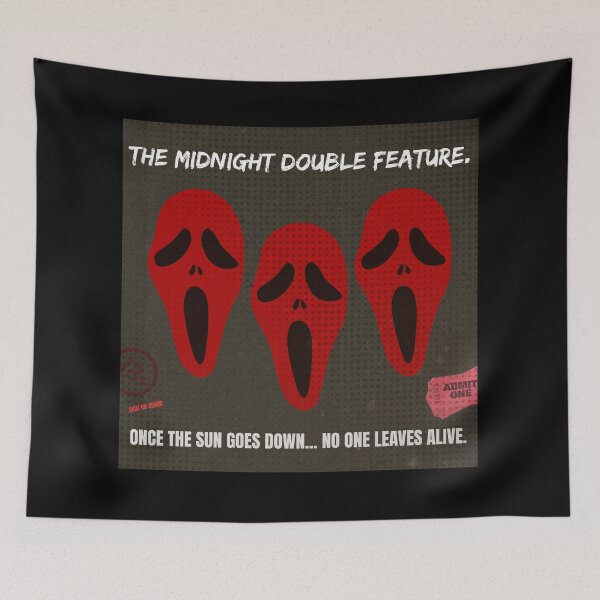 Item preview, The Midnight Double Feature 70s Grindhouse Retro Cinema designed and sold by Mircea786.