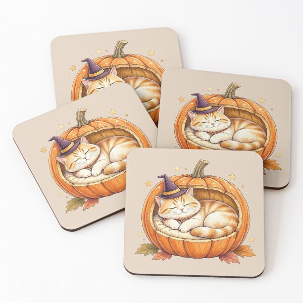Item preview, Pumpkin Bedtime Cat designed and sold by Safe Haven Pets.