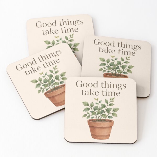 Item preview, Good Things Take Time - Inspirational Quote designed and sold by SeeInspiresS.