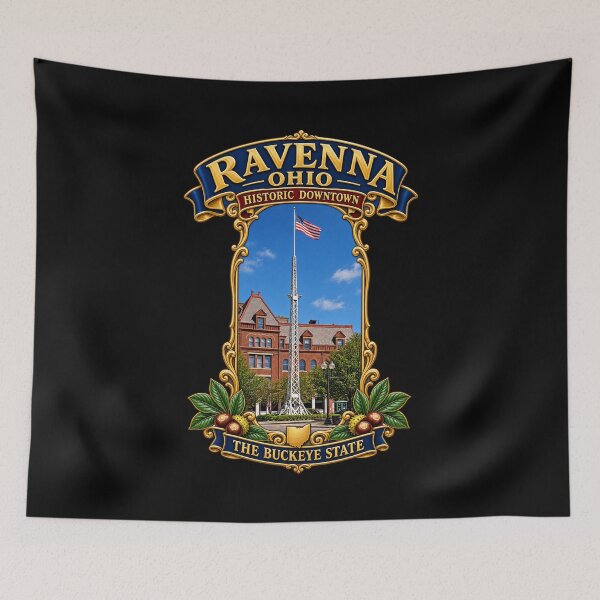Item preview, Ravenna, Ohio - Historic Downtown - The Buckeye State - 3D Transparent designed and sold by Military Insignia Products.