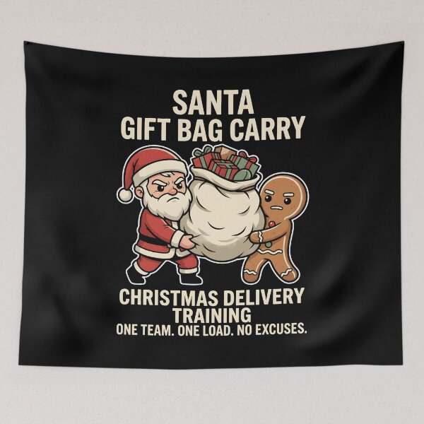 Item preview, Santa Gift Bag Carry Christmas Delivery Training designed and sold by SplashTastic.