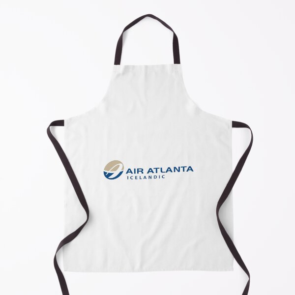 Artikelvorschau, Logo der isländischen Fluggesellschaft Air Atlanta mit blauem und beigem ovalem Swoosh-Emblem entworfen und verkauft von Veijo  A Raisan.