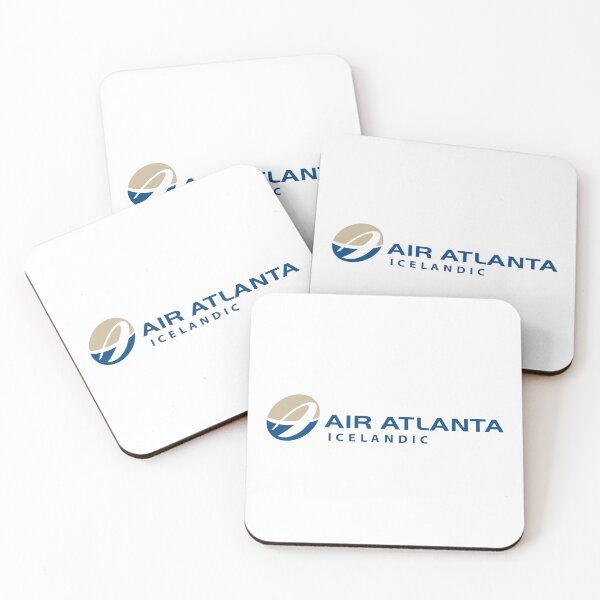Item preview, Air Atlanta Icelandic Airline Logo with Blue and Beige Oval Swoosh Emblem designed and sold by Veijo  A Raisan.