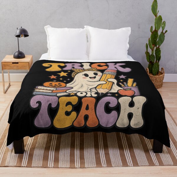 Item preview, Trick Or Teach 70s Groovy Teacher Phantom School Funsss designed and sold by Aqouiatiqe.