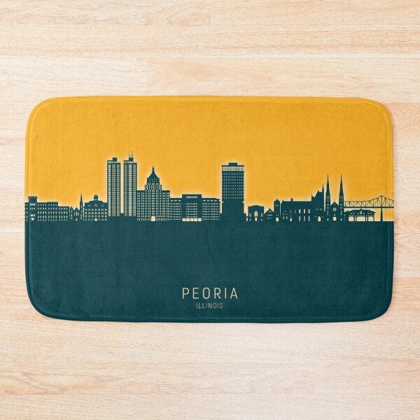 Item preview, Peoria Illinois Skyline designed and sold by ArtPrints.