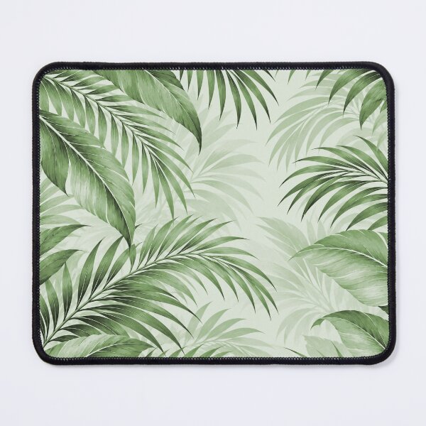 Item preview, Fresh Green Tropical Palm Leaves Botanical Art Scarf & Home Decor designed and sold by M. Mamdouh Artworks.