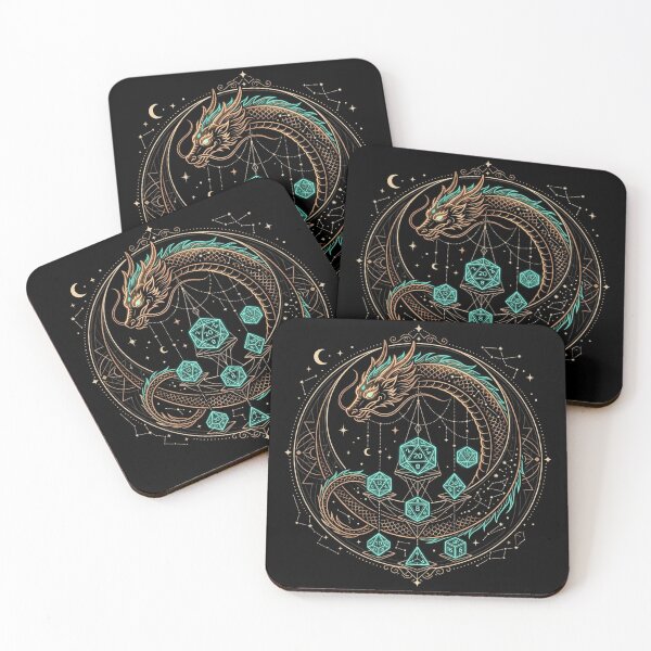 Item preview, Draconic Dice Keeper - Celestial Dragon D&D Tabletop RPG Gamer Art designed and sold by mulliere.