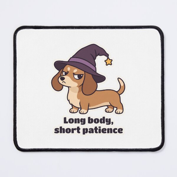 Item preview, Dachshund Witch - Long Body, Short Patience designed and sold by OuqCreations.